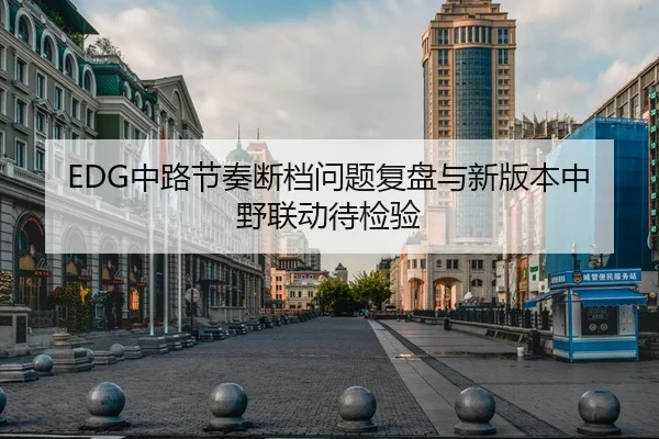 EDG中路节奏断档问题复盘与新版本中野联动待检验